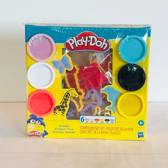 Brand New 🦁 Play-Doh® Fundamental Animals Set 🎨🐬 3 years and up - Picture 6 of 10